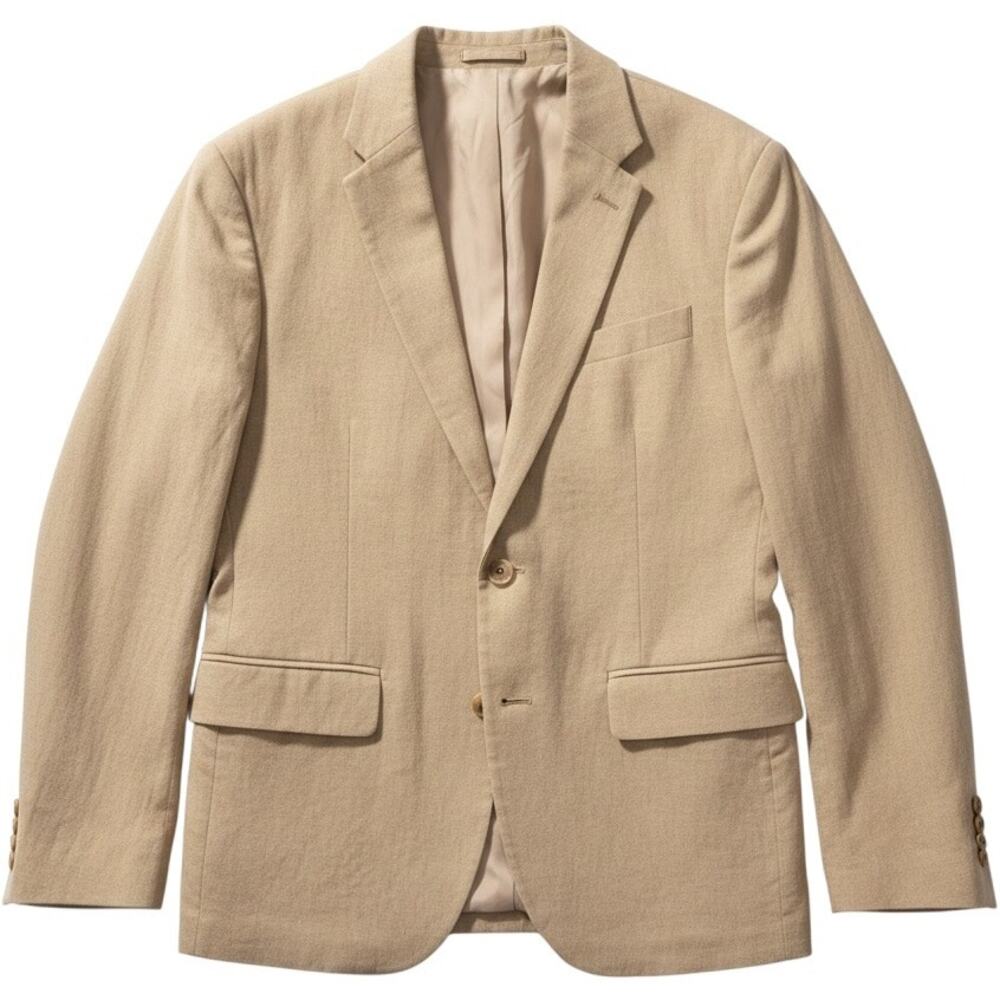 Old Navy Men's M Linen Blend Tan Sport Coat Blazer Summer Casual Wedding Office